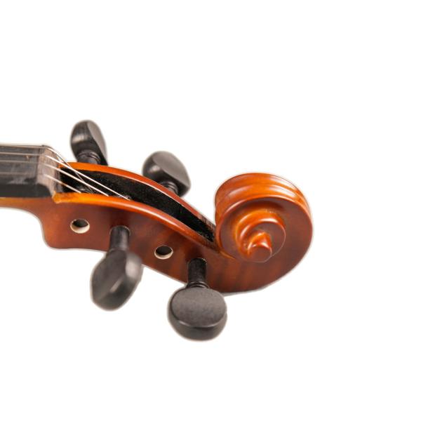 Tengling FLV2113 Full Size Flamed Solid Wood Violin Handmade for Beginner Spruce wood production, because of its softer