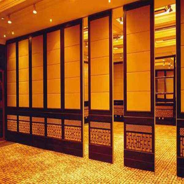 65mm Panel Movable Partition With Aluminum Frame Single Double Door