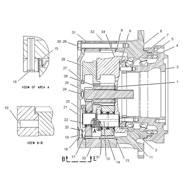 Assy 7Y1432-A несущей планеты коробки передач перемещения собрания несущей планеты E320 E320B