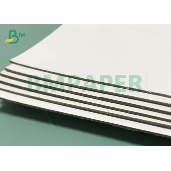 0.8mm To 3mm Thick Cardboard White Laminated grey back Duplex Board Sheets