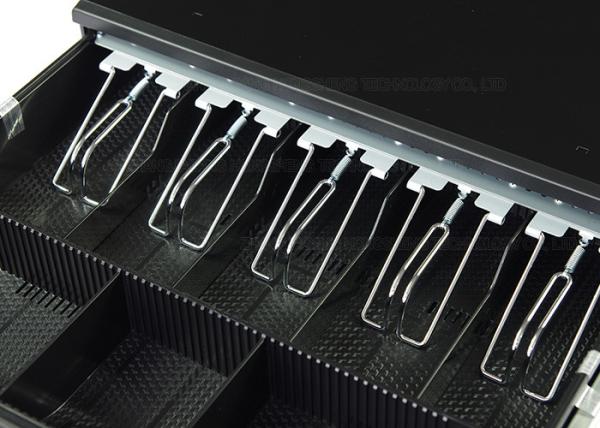 8 Coin POS Cash Drawer USB / Locked Cash Register Money Box 5 Metal Clips 400E