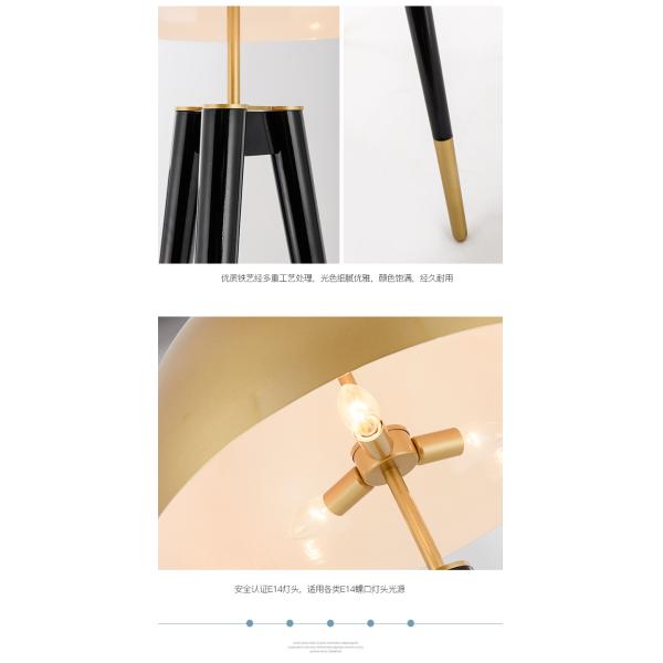 Designer Creative office LED floor lamp simple metal villa living room  replica lamp designer tripod lighting（WH-MFL-44)