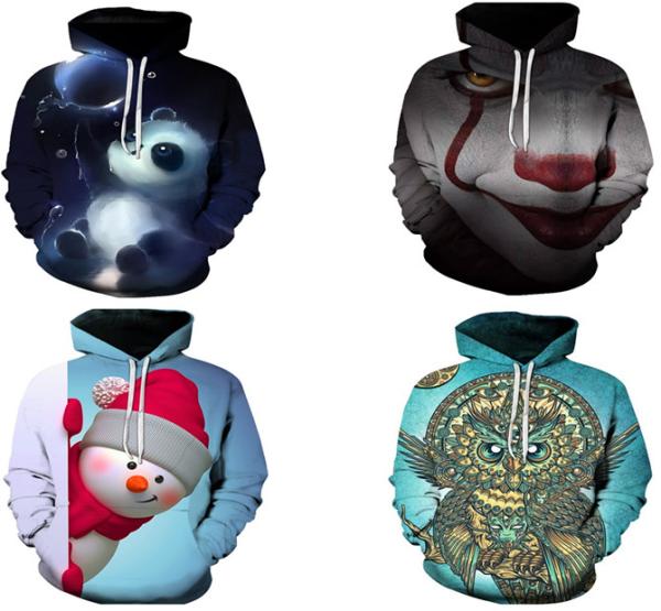 Stylish Custom Sublimated Sweatshirts , Fleece Xxxxl Mens Hooded Jumper