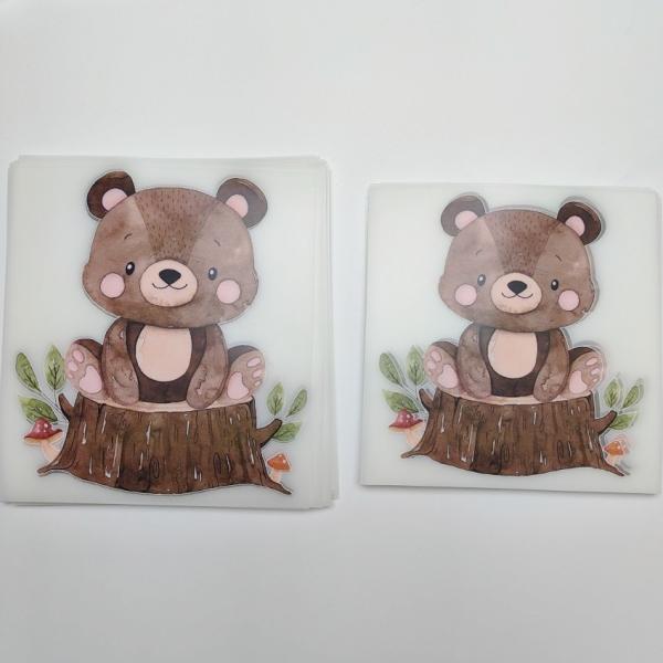 Cute Cartoon Characters Heat Press Dtf Transfer Sticker For Garment And Bags