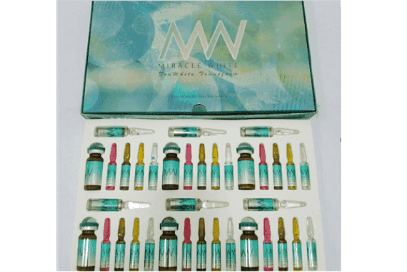 25000mg Glutathione Miracle White Injection 6 Sessions For Skin Whitening