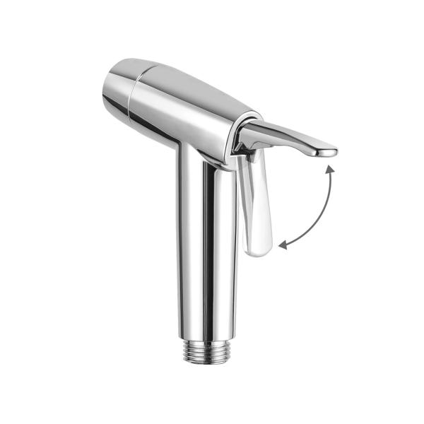 Chrome Lizhen Simple Fashion Style Shower Handheld Bidet Spray Kit With Hose Toilet Sprayer Cleaning Toilet Parts