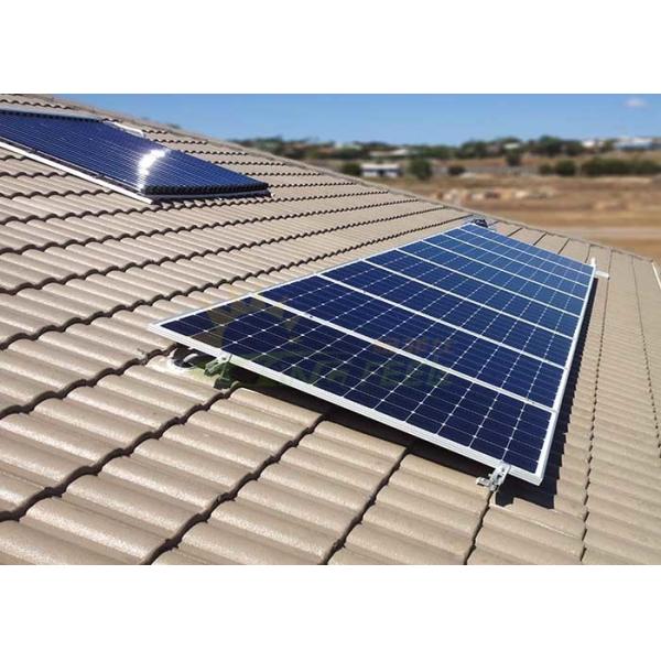 Custom Triangle Flat Roof Solar Racking For Conrete Rooftop