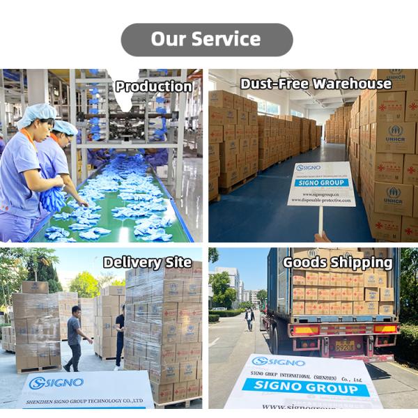 Пурпур порошок 5 перчаток нитрила Mil медицинских большой длинный резиновый свободный делает водостойким