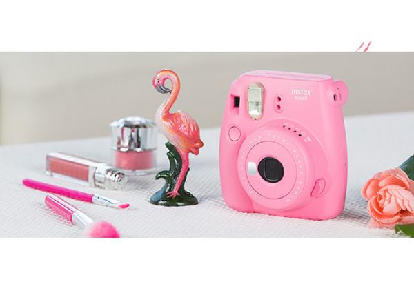 Fuji Instax mini 8 camera once imaging film lomo vertical shot for travel