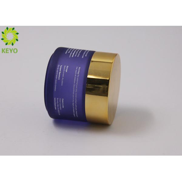 Customized Glass Cosmetic Cream Jar , 50g Empty Cosmetic Bottle Packaging