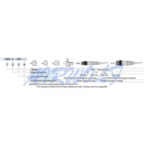 Магнитный датчик близости CMSH-020 цилиндра индукции Reed