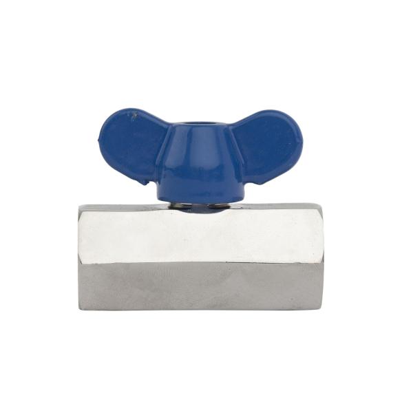 304/316 Stainless Female Thread Steel Mini Ball Valve with Butterfly Handle ISO 9001