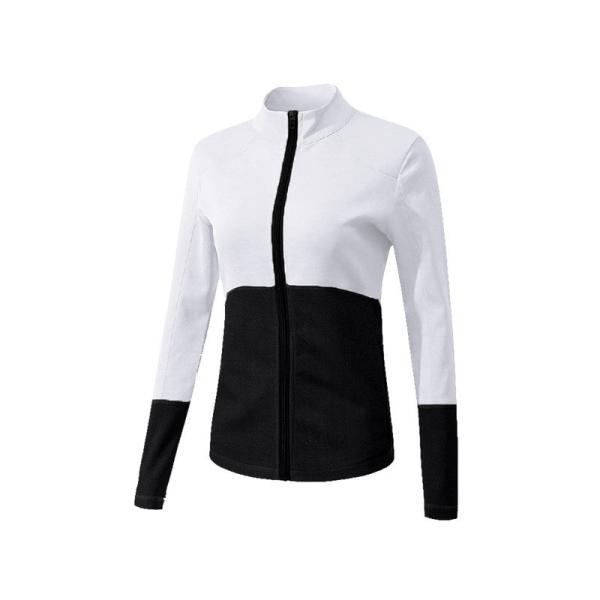 Full Zip Slim Football Training Tracksuits Stand Collar Colour Block Coat Women's