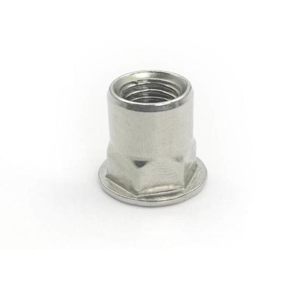 M8 Aluminum 6061 7075 White Anodized Alloy steel Semi Hex Hexagon Countersunk Round Head Rivet Nuts