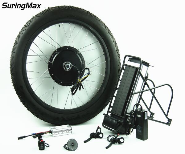 LCD/LED Display Electric Fat Bike 3000w Mxus Hub Motor With V / Disc Brake