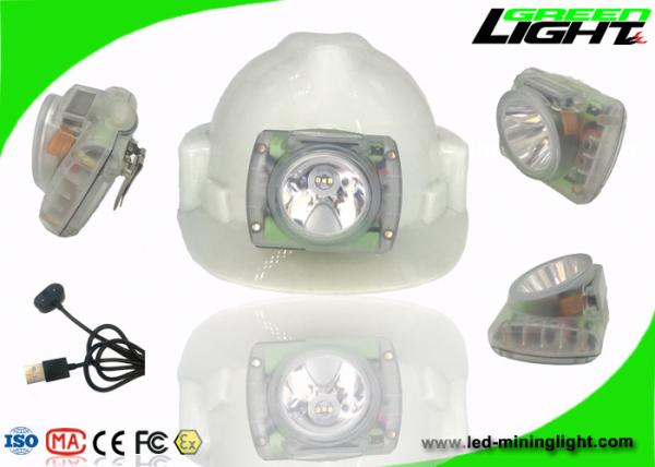 Rechargeable Cordless Mining Lights OLED Screen USB Charger Hard PC Material