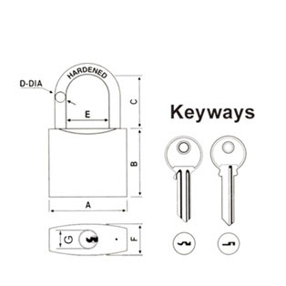 Rarlux 50mm European Durable Solid Brass Padlock with Key ISO Certified High Security Mini Padlock