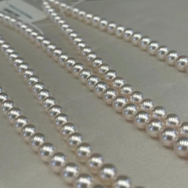 Fine Colorful Jewelry 6-6.5mm Japan Akoya Sea Pearl Necklace Jewellery Hot Sale Mother Pearl Custom Pearl Necklaces