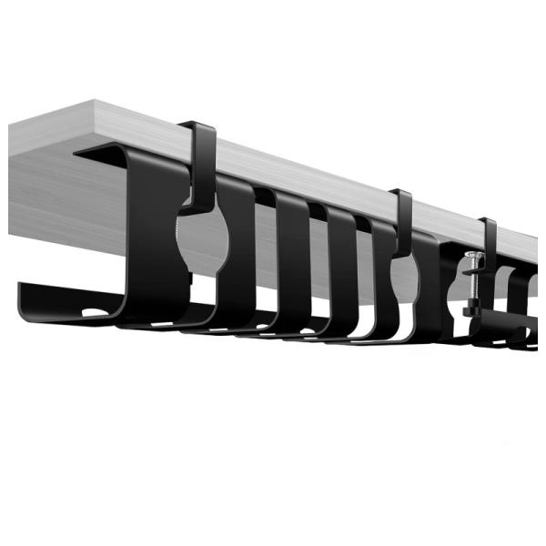 Cable Duct Desk No Drilling Wire Management Box Tray Organizador de cordão de mesa de aço carbono