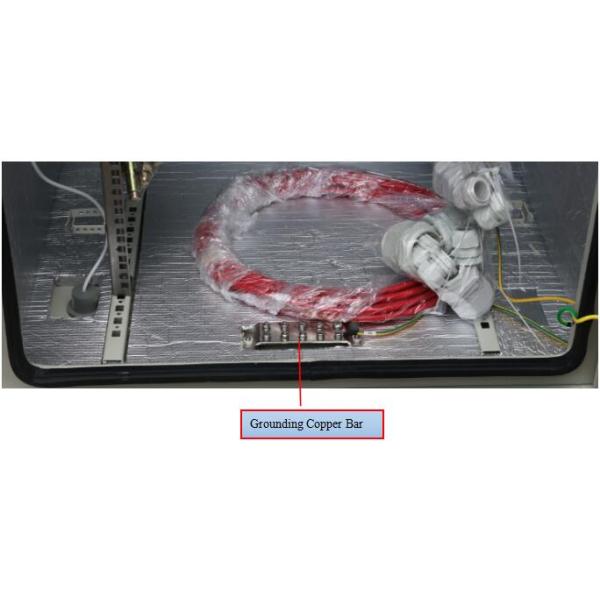 Cerco exterior de aço inoxidável 750x700x2000 das telecomunicações 38U da única parede com condicionador de ar da C.C.