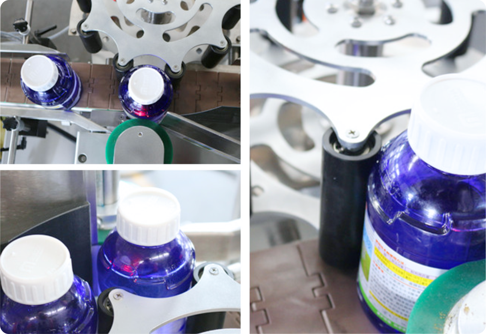 Agro, fine chemical, fertilizer oil round bottle labeling machine