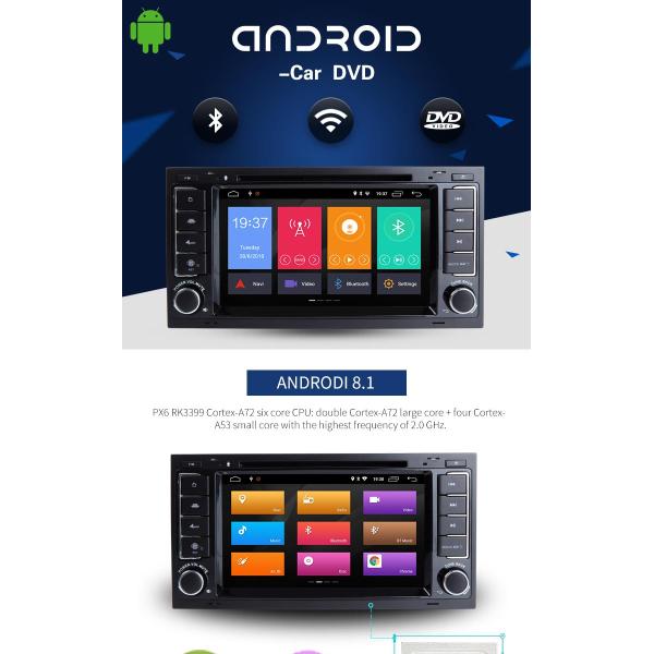 Android 8.1 VW Touareg Volkswagen DVD Player With Wifi BT GPS AUX Video