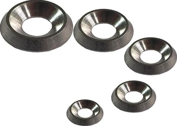 M5 M8 Black Zinc Plated Aluminum 6061 6063 Countersunk Washer