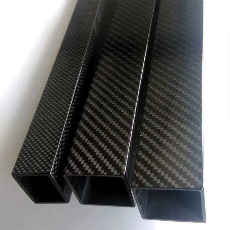 Durable and UV Resistant 3K Carbon Fiber Square and Rectangular Tubes