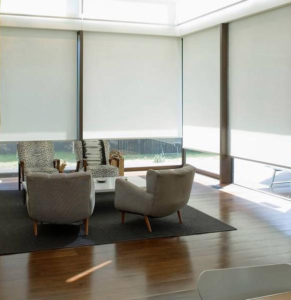 As cortinas de rolo impermeáveis da decoração da janela motorizaram cortinas de rolo Eco - amigável
