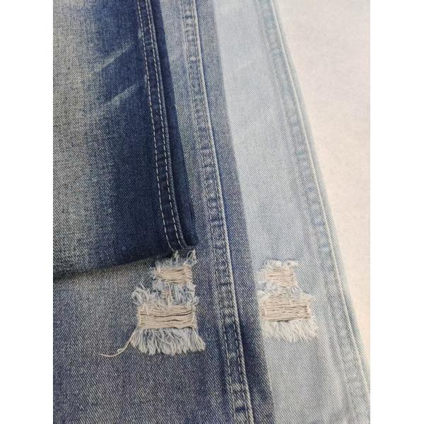 Tejido de mezclilla de algodón, poliéster y rayón con 180 cm de ancho total, 9.6 oz, para jeans de mujer