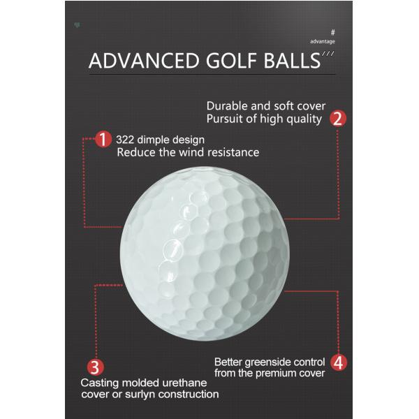 USGA Approved Pro Tour Golf Balls The Perfect Combination of High Spin and Control