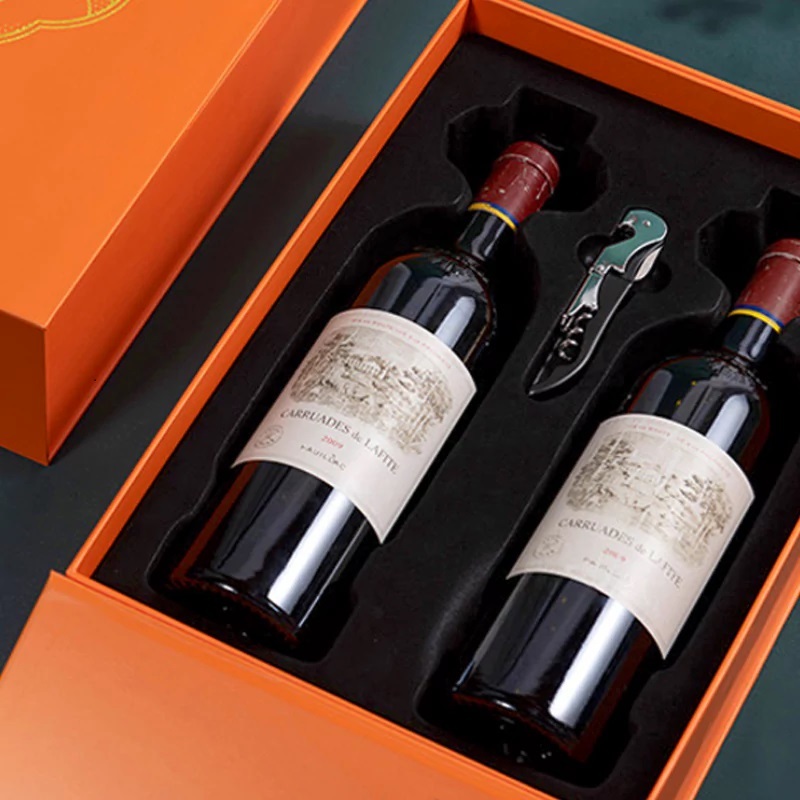 Premium Rigid Cardboard Wine Box for Wine Brand,Fully Custom Luxury Wine Packaging Gift Box