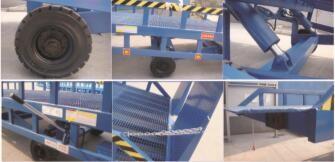Hot sale! Mobile hydraulic dock ramp DCQY6-0.8-forklift cargo handling auxiliary equipment