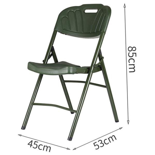 Blow Molded Portable Camping Chair Camping Gear Military Green Command Chair Wholesale