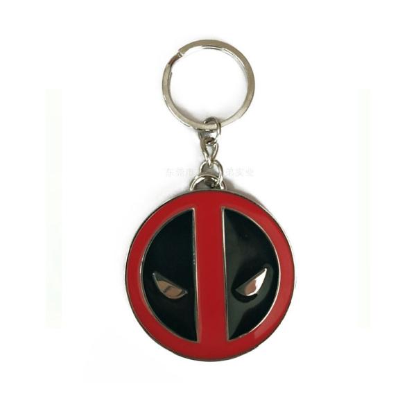 Small 3d Eco-friendly Metal Key Ring Marvel Heroes Deadpool For Kids Gifts