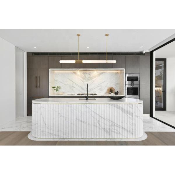 Acrylic Modular Assembled Kitchen Cabinets Melamine Carcase