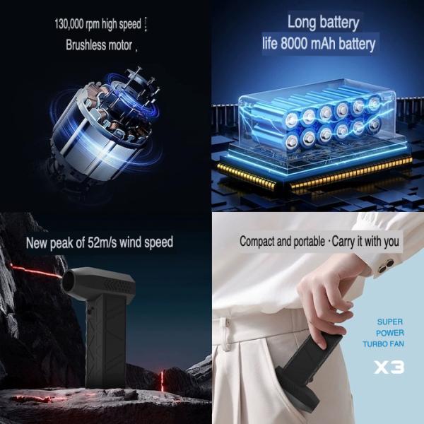 Take Hiking Next Level Portable Handheld Violent Fan Cool Camping Accessories Metal Design