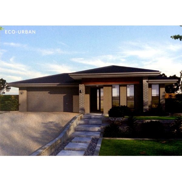 Light Gauge Steel Frame Prefabricated Bungalow Homes One Story Single Family Home