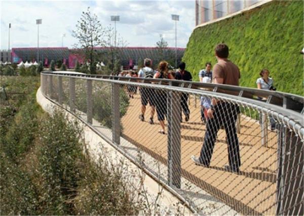 1.2mm Architectural Woven Wire Mesh / Inox 316 304 Stainless Rope Mesh 200x200mm