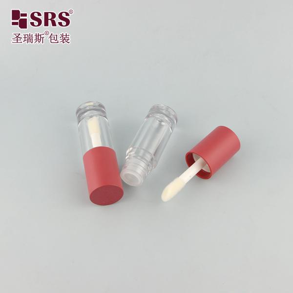 G1139 Injection Color Screw Cap Transparent Plastic Lipgloss Tube Container Customization Cute Cylinder
