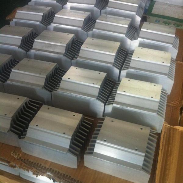 Bonded Fin Aluminum Heatsink Extrusion Profiles Customized Shape Color