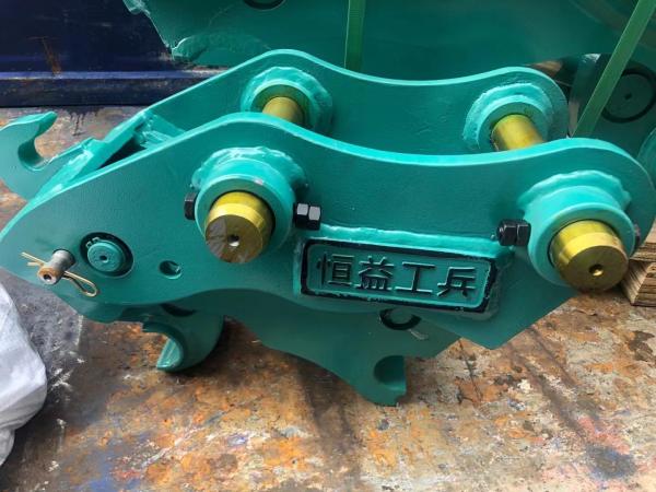 Excavadora segura e altamente eficiente acoplador rápido, hidráulico rápido com pinos para gatos hitachi komatsu sanny