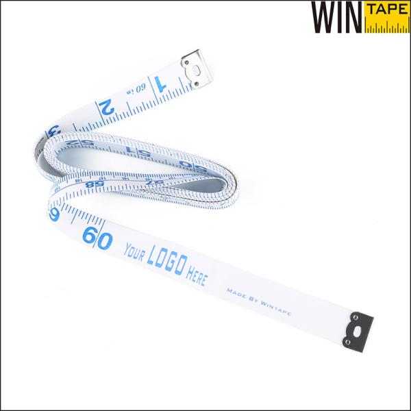 Compact And Easy To Wintape Mini 60-Inch 1.5m  White Waterproof Sewing Body Tape Soft Ruler With Blue Printing