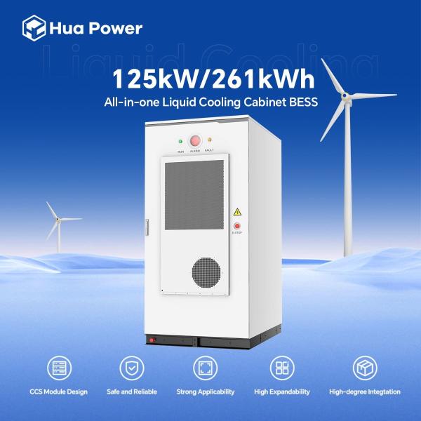 Производитель Hua Power 125 кВт 261 кВт Литий-ионные батареи для коммерческих систем хранения энергии от солнечных фотоэлектрических панелей