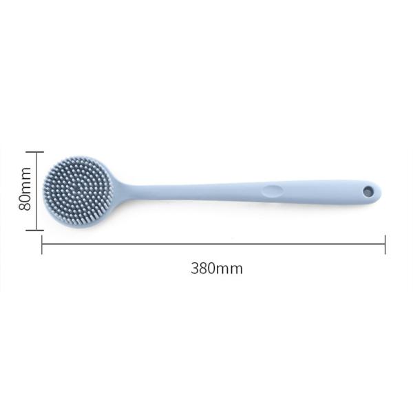 Deslize não a escova macia colorida do chuveiro do silicone da massagem da cerda