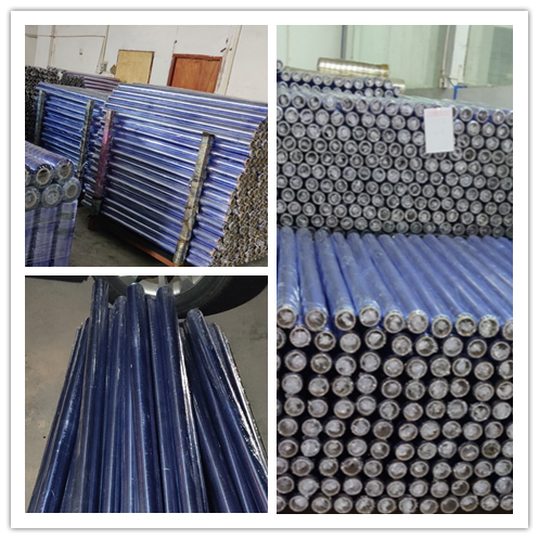 40kg Plastic PVC Printed Film Stretch 42PHR Blue Non Sticky For Packing