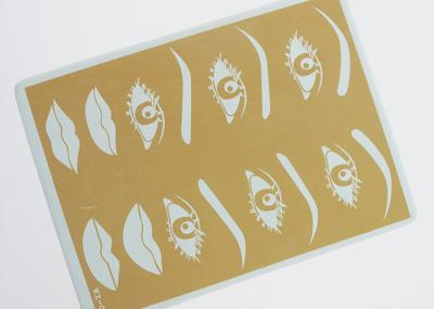 Yellow Fake Eyebrow Tattoo Practice Skins with Skin Texture Tattoo Practice Skin