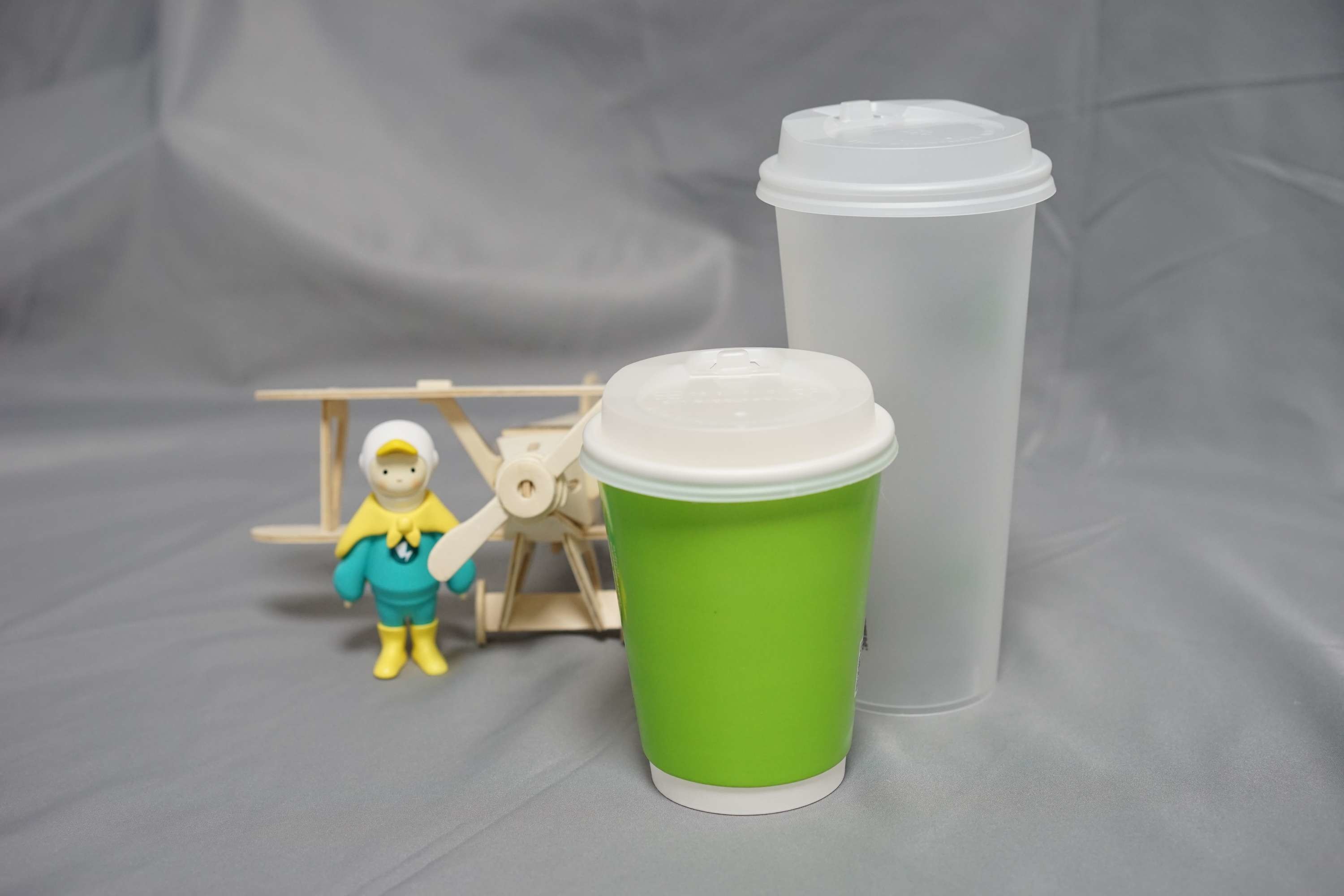 Крышка кофейной чашки горячего напитка CPLA Biodegradable Compostable