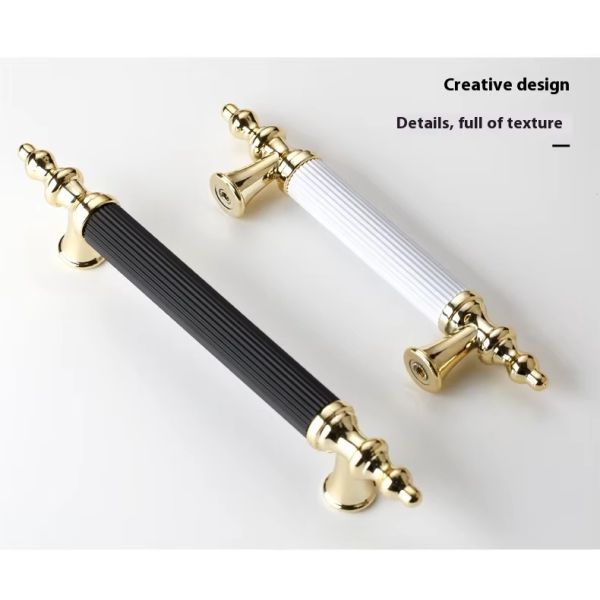 Luxury Cabinet Wardrobe Bathroom Cabinet Door Drawer Furniture Handle Hardware Decorative Handle for Kitchen Living Room