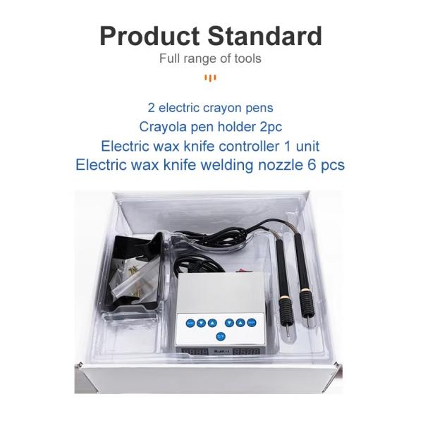 Cuchillo de tallado con cera de estilo mini Ultra delgado Máquina de tallado de calentamiento dental con pluma doble